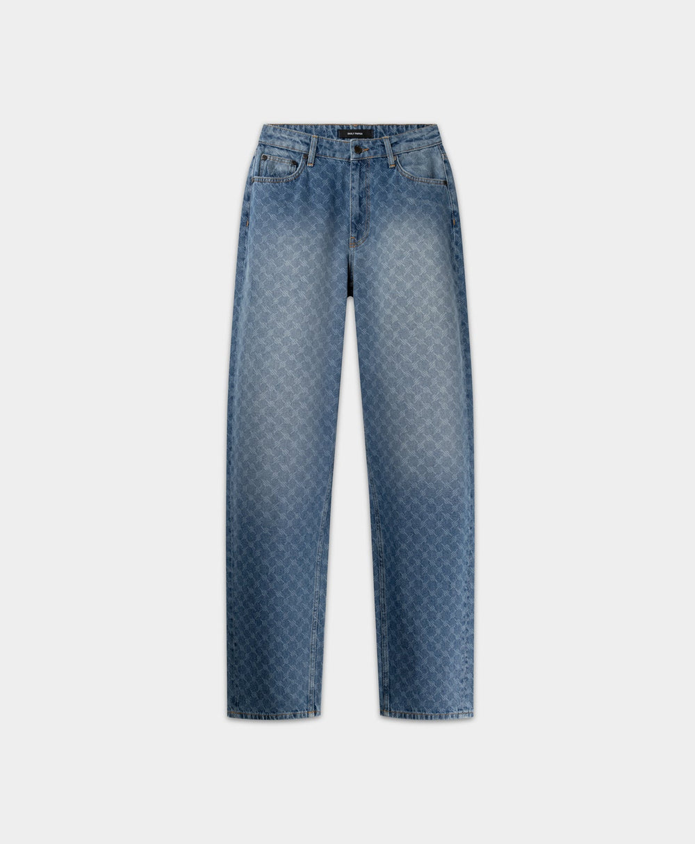 DP - Blue Avery Monogram Jeans - Packshot - front