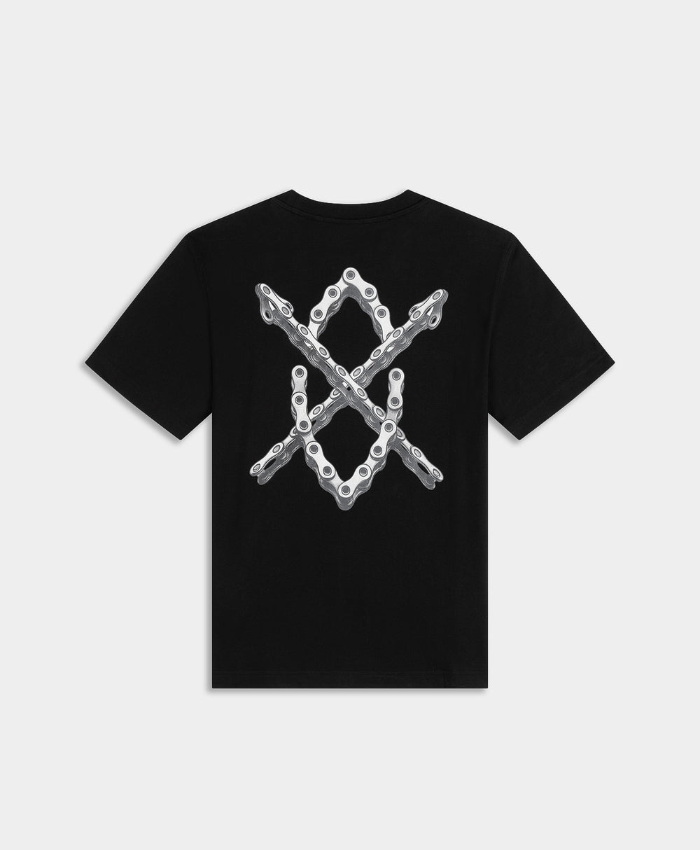DP - Black Chain Shield T-Shirt - Packshot - rear