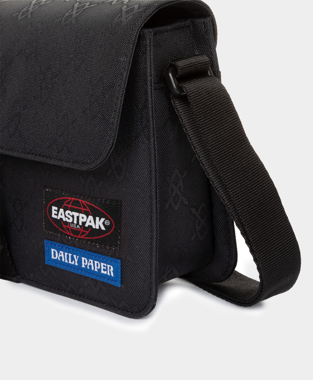 DP - Daily Paper x Eastpak Black Embossed Daily Mini Bag - Packshot - Rear
