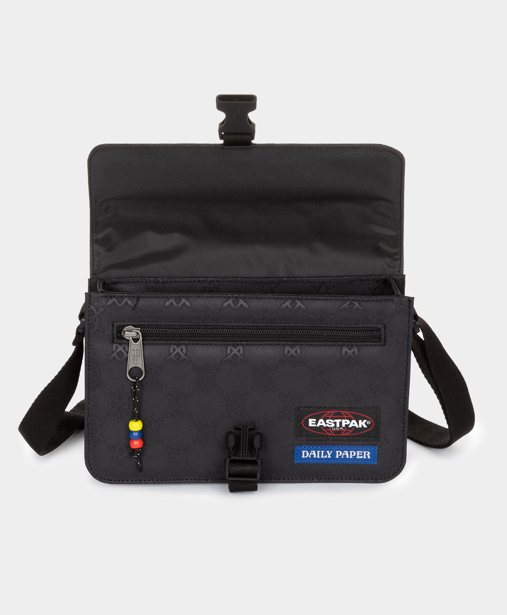 DP - Daily Paper x Eastpak Black Embossed Daily Mini Bag - Packshot - Rear