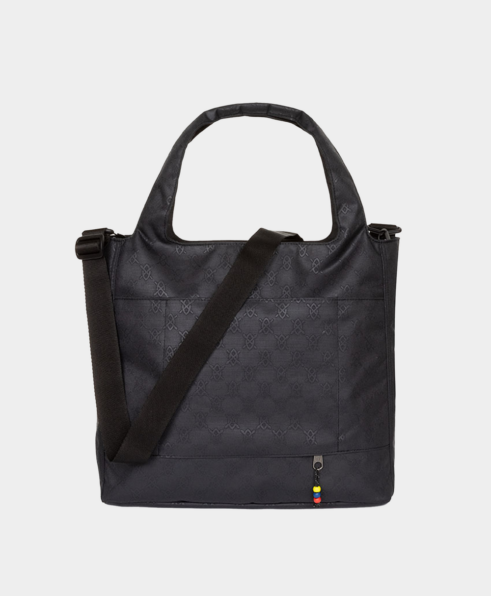 DP - Daily Paper x Eastpak Black Embossed Daily Tote - Packshot - Rear