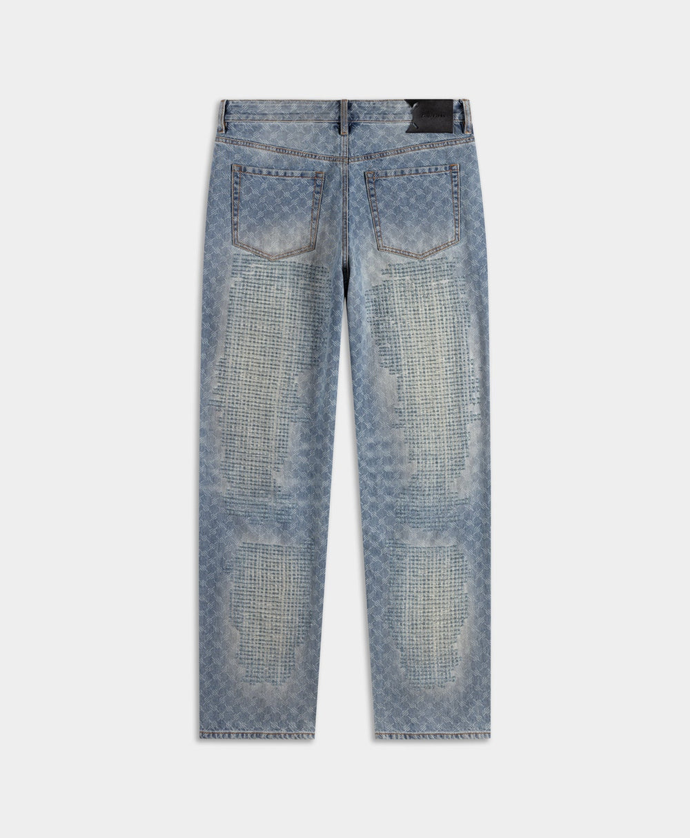 DP - Blue Destroyed Amba Jeans - Packshot - rear