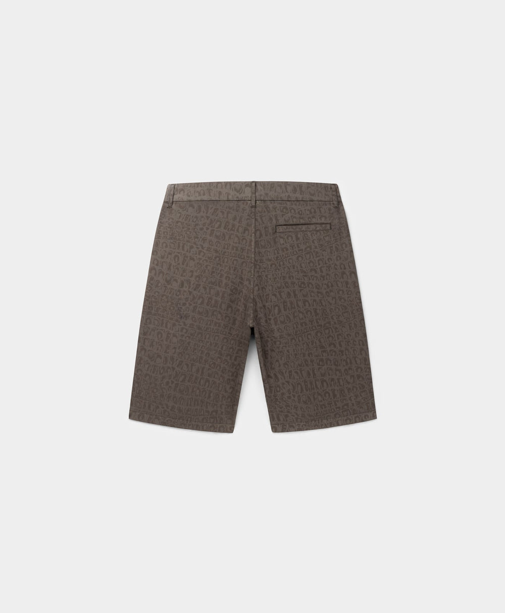 DP - Black Oyster Digital Croc Shorts - Packshot - Rear