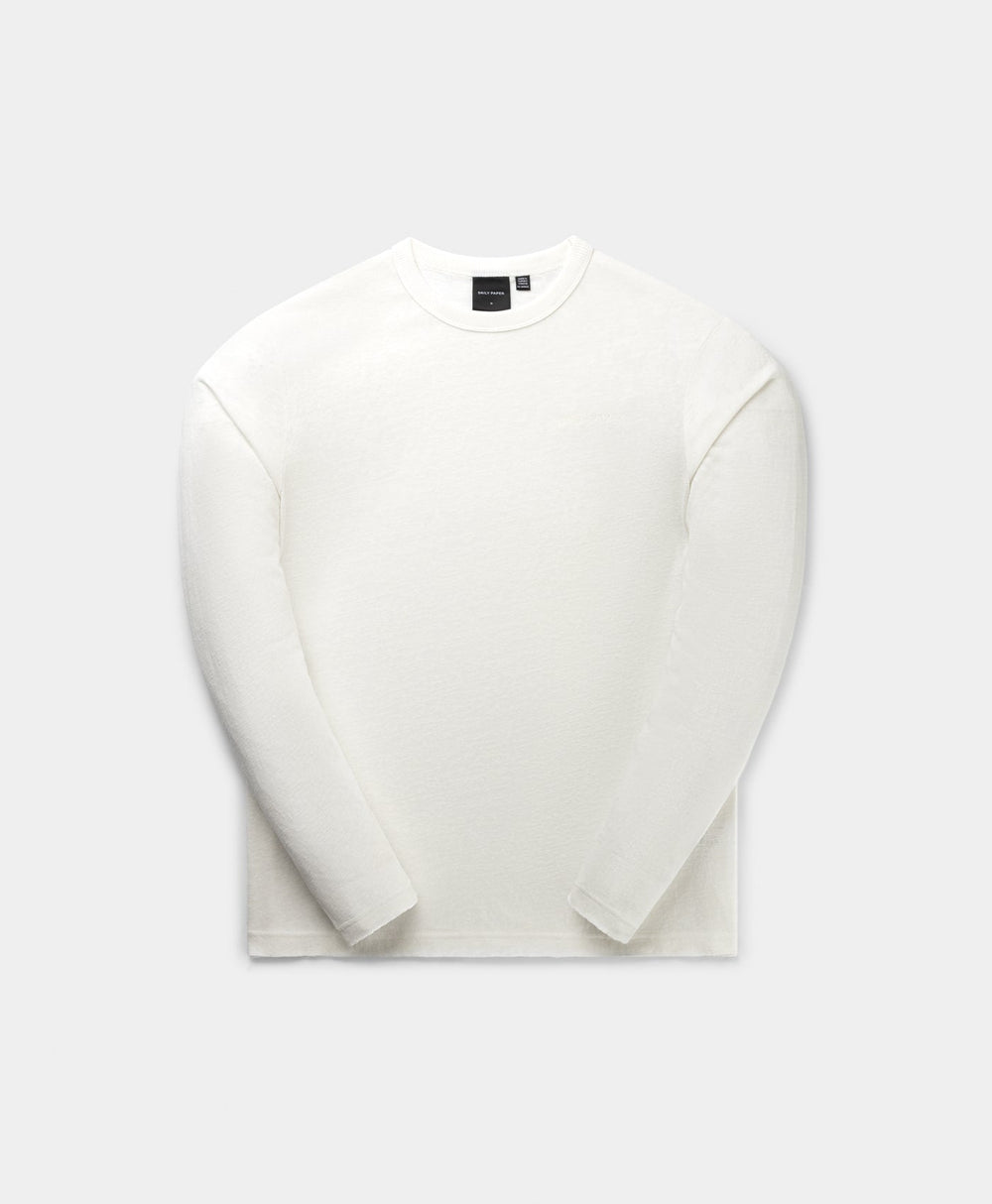 DP - White Slub Longsleeve - Packshot - front