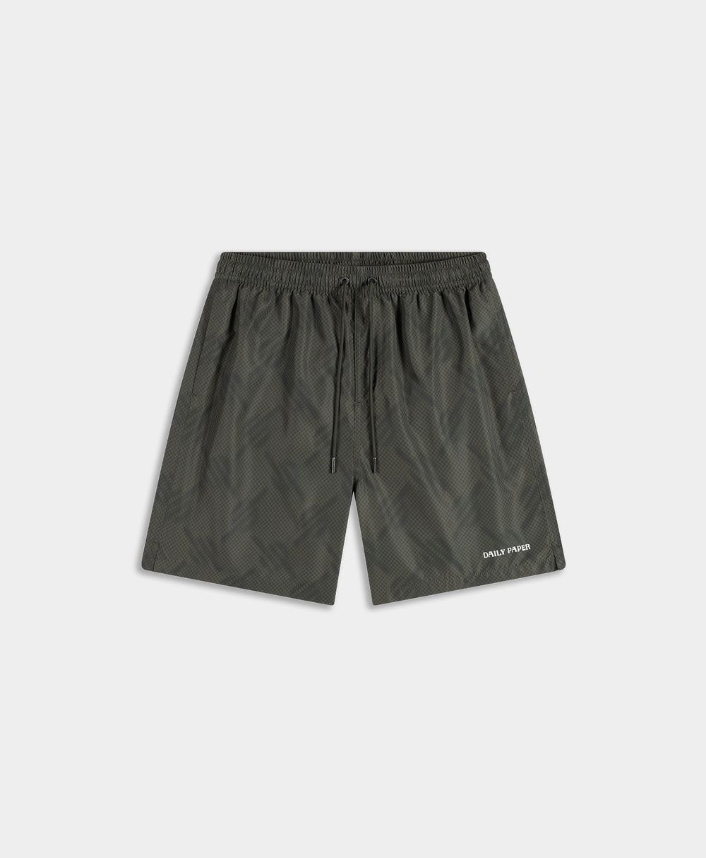 DP - Kalamata Dotted Monogram Swimshorts - Packshot - front