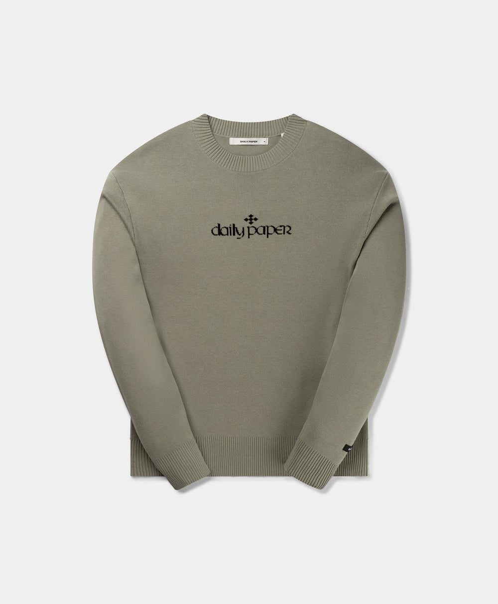 DP - Shadow Green Forum Knit Sweater - Packshot - Front