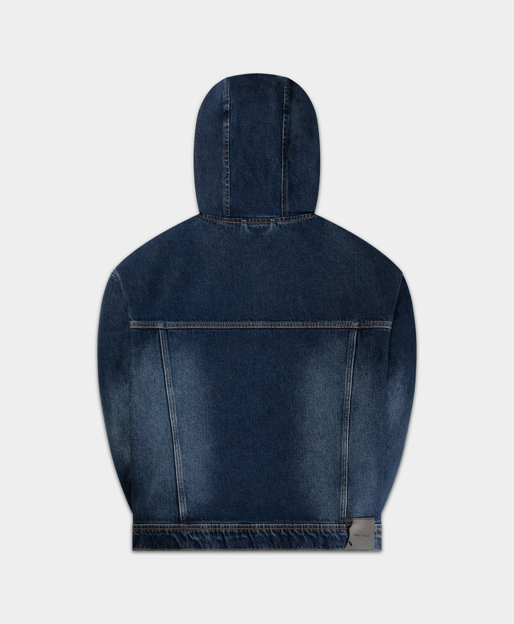 DP - Blue Indigo Washed Denim Jacket - Packshot - Rear