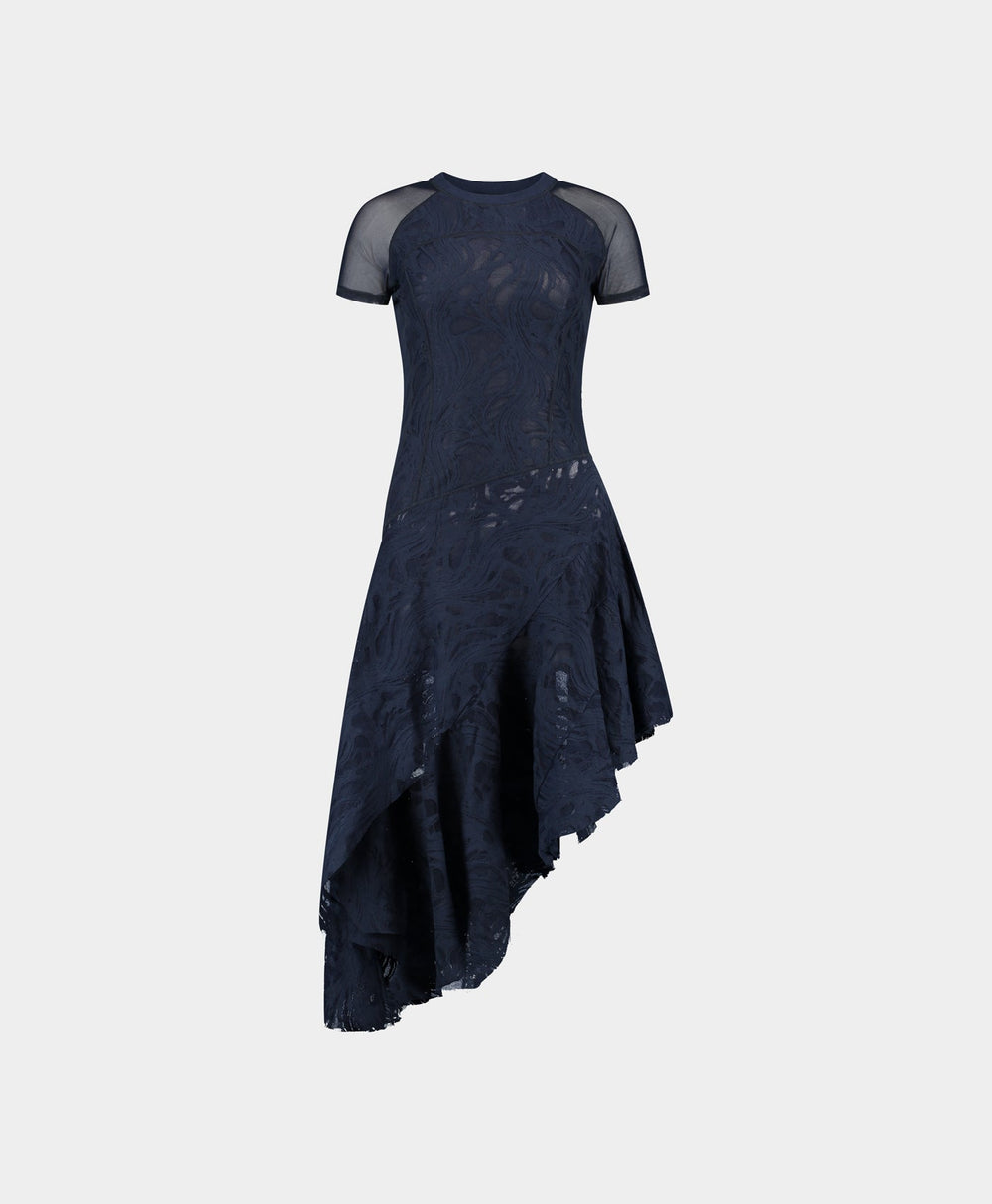 DP - Maritime Blue Lace Dress - Packshot - front