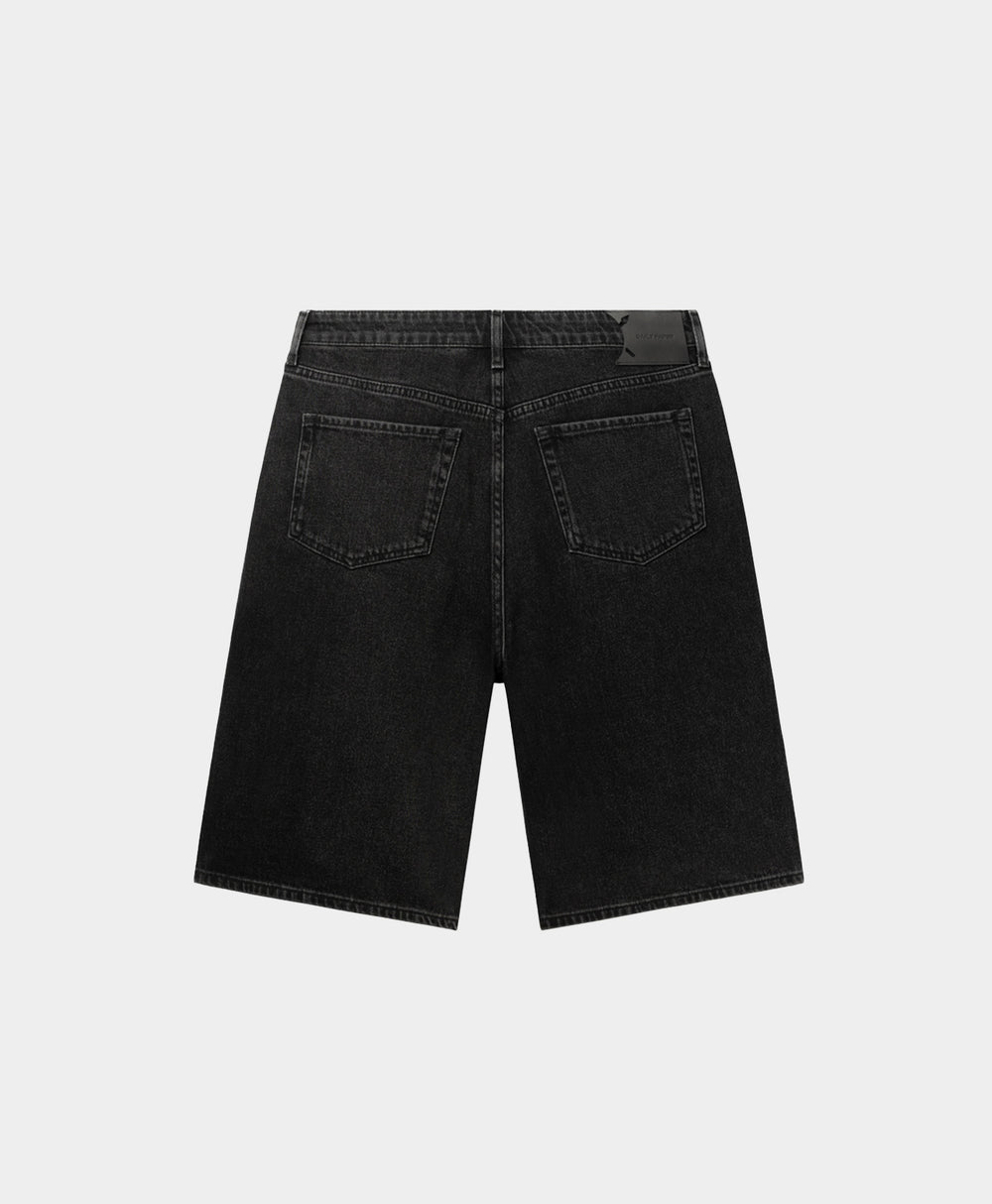 DP - Black Laser Monogram Denim Shorts V2 - Packshot - rear