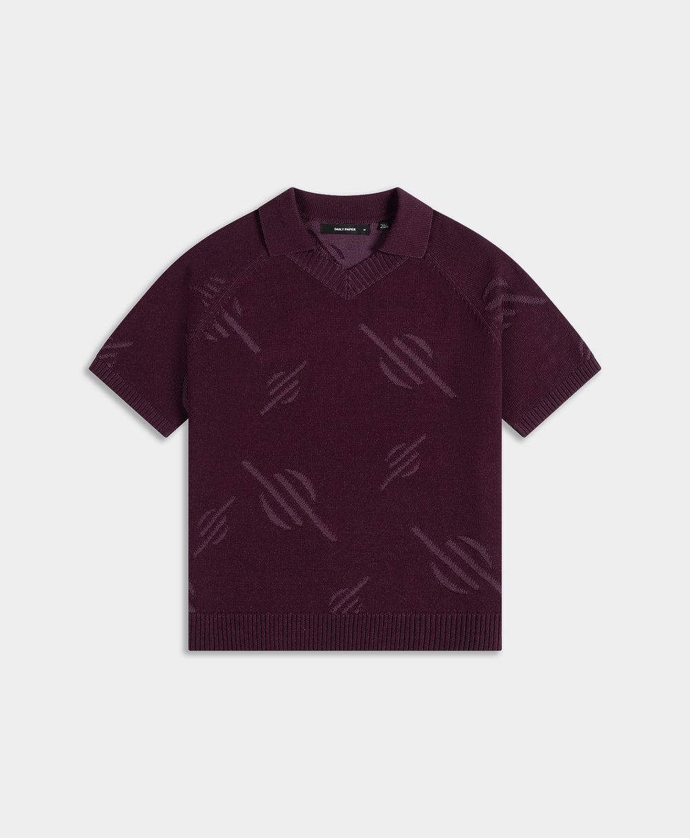 DP - Potent Purple Monogram Polo Knit - Packshot - front