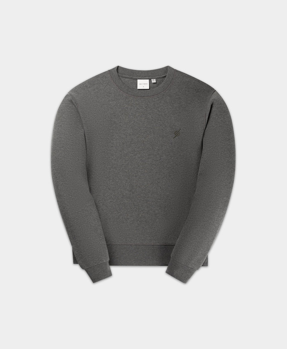 DP - Grey Marl Mono Rib Sweater - Packshot - front