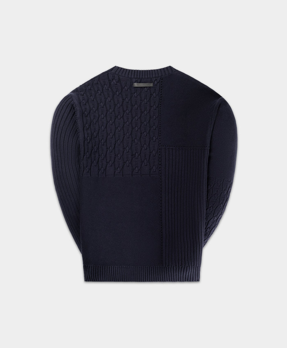 DP - Naval Academy Patchwork Knit Sweater - Packshot - Rear