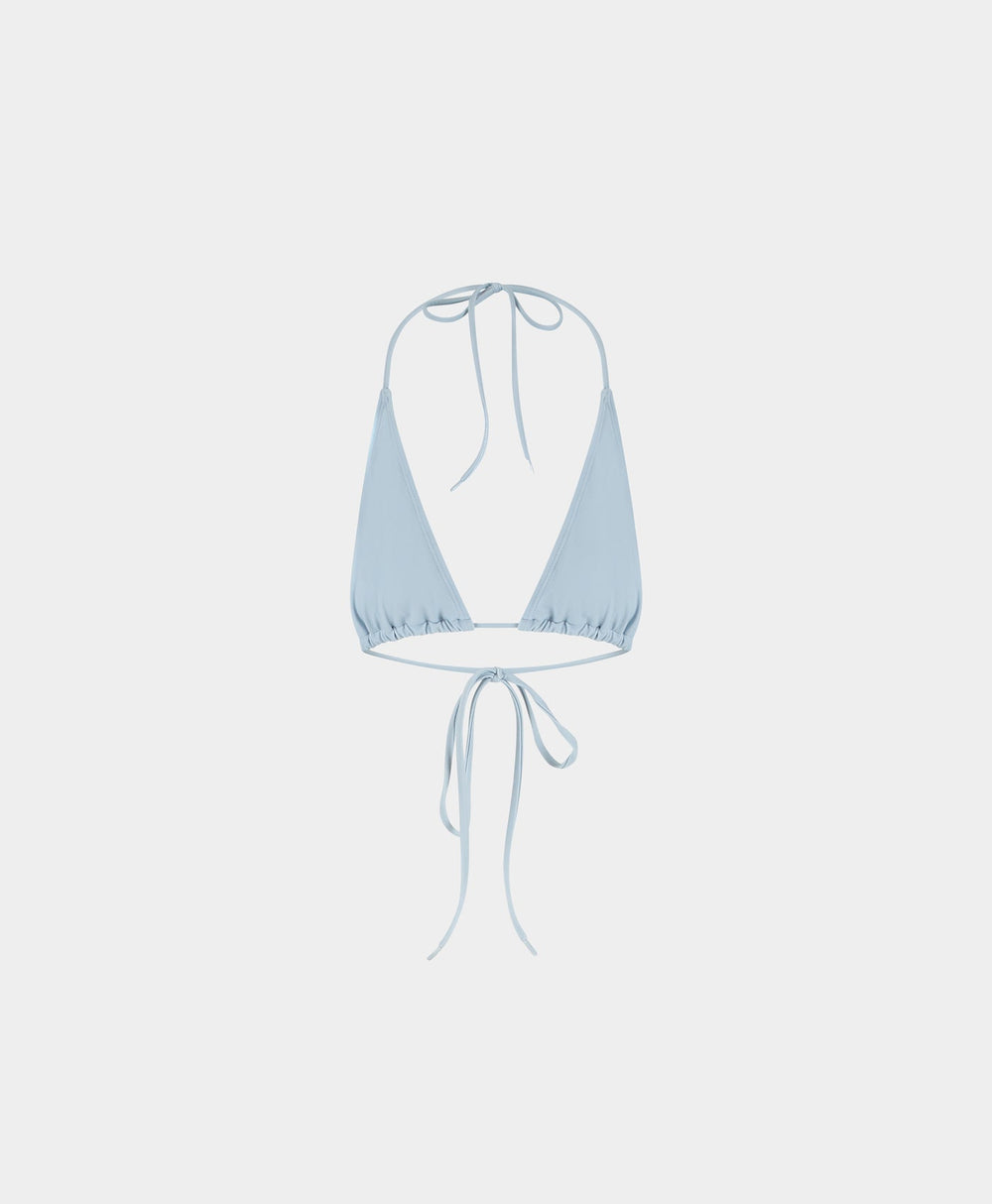 DP - Subdued Blue Pinto Bikini Top - Packshot - Front