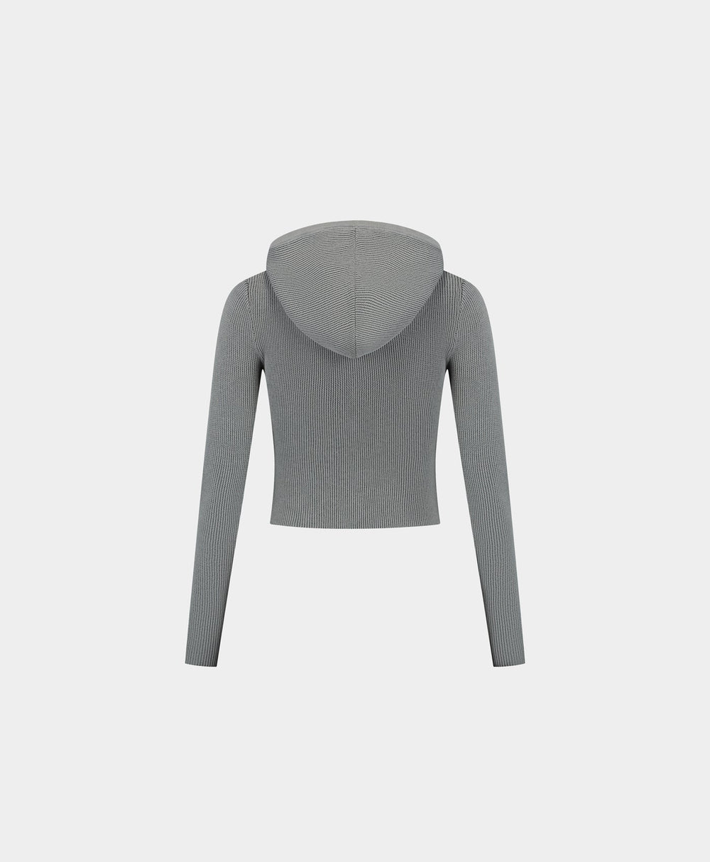DP - Wet Weather Rib Knit Hoodie - Packshot - Rear