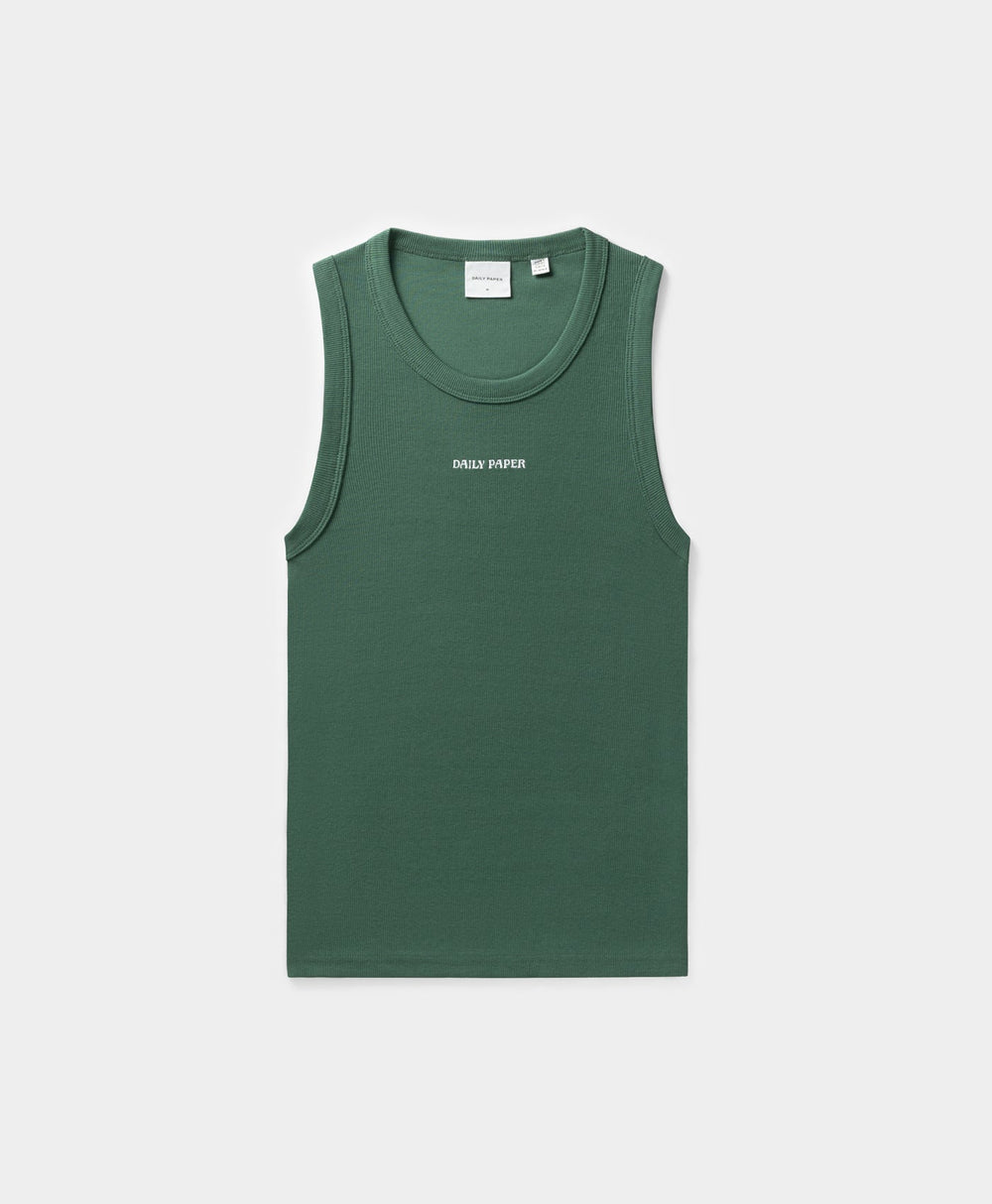DP - Bistro Green Rib Tank Top - Packshot - Front