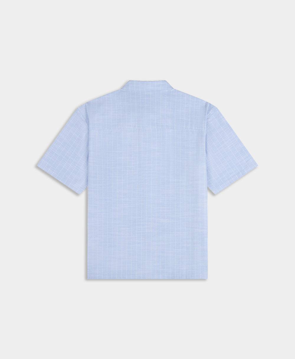 DP - Blue Stripe Script Shirt - Packshot - rear