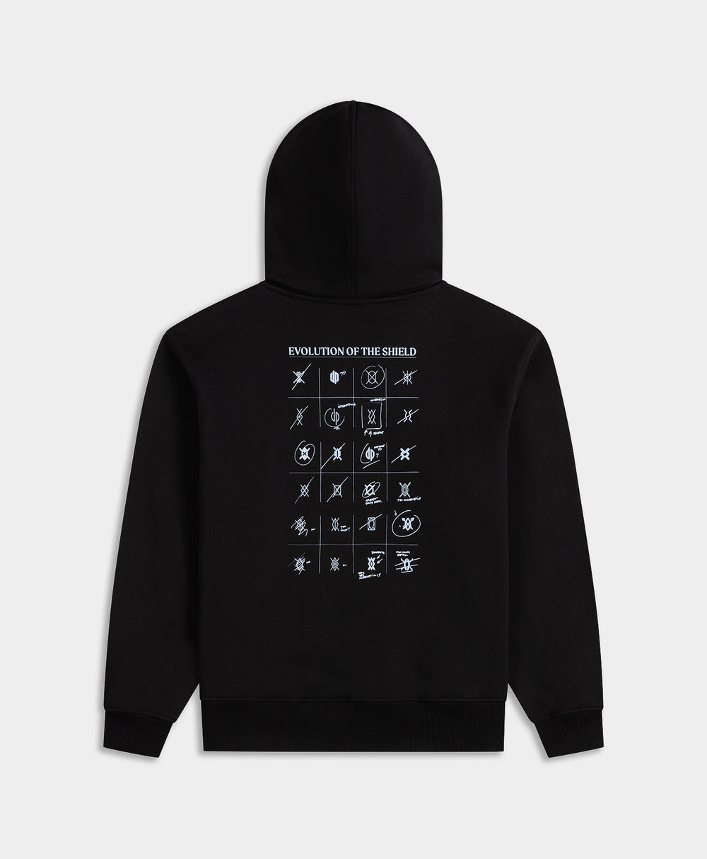 DP - Black Shield Evolution Hoodie - Packshot - rear
