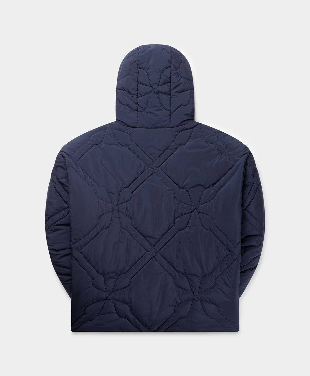 DP - Maritime Blue Spear Puffer Jacket - Packshot - Rear