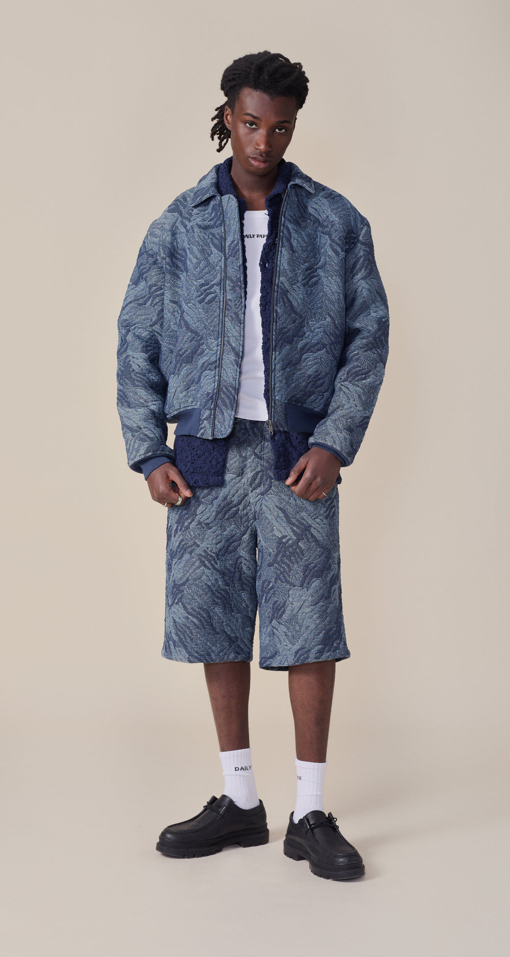 DP - Camo Monogram Denim Bomber - men - front