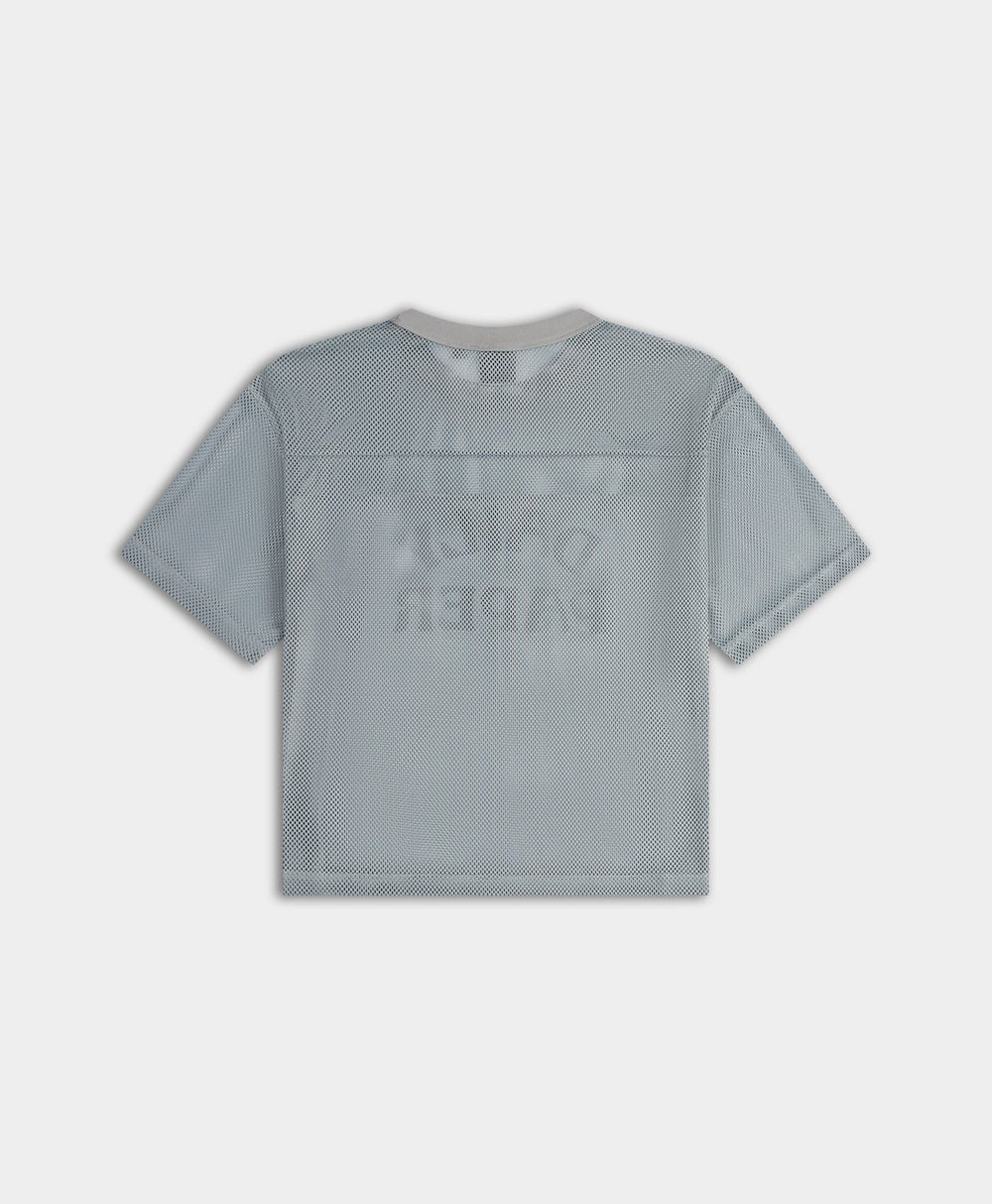 DP - Dawn Blue Boxy Mesh T-Shirt -Packshot - Rear