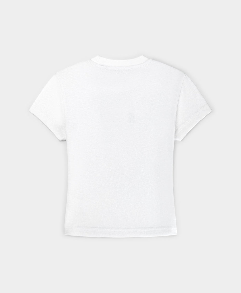 DP - White Sticker Cap Sleeve T-Shirt - Packshot - rear
