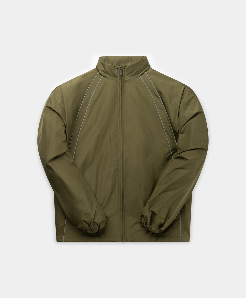 DP - Green Taye Logo Relaxed Track Jacket - Packshot - front