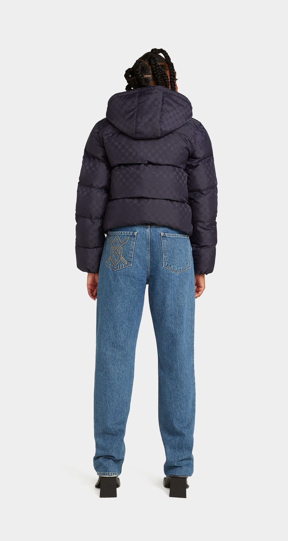 DP - Deep Navy Ravan Puffer Jacket - Wmn - Rear