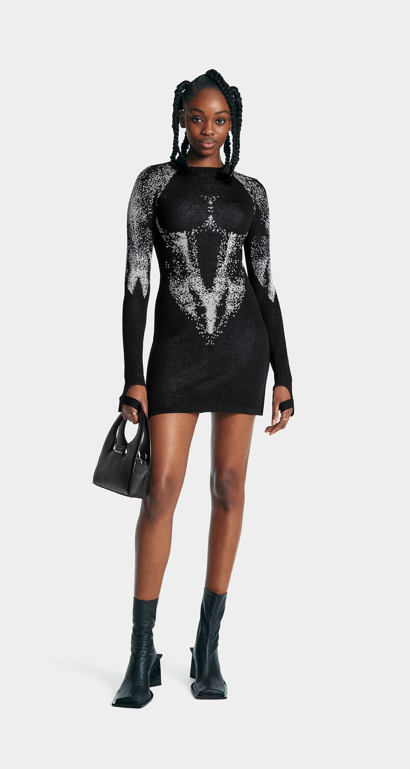 daily paper knit dress RUI KNIT DRESS Black / S
