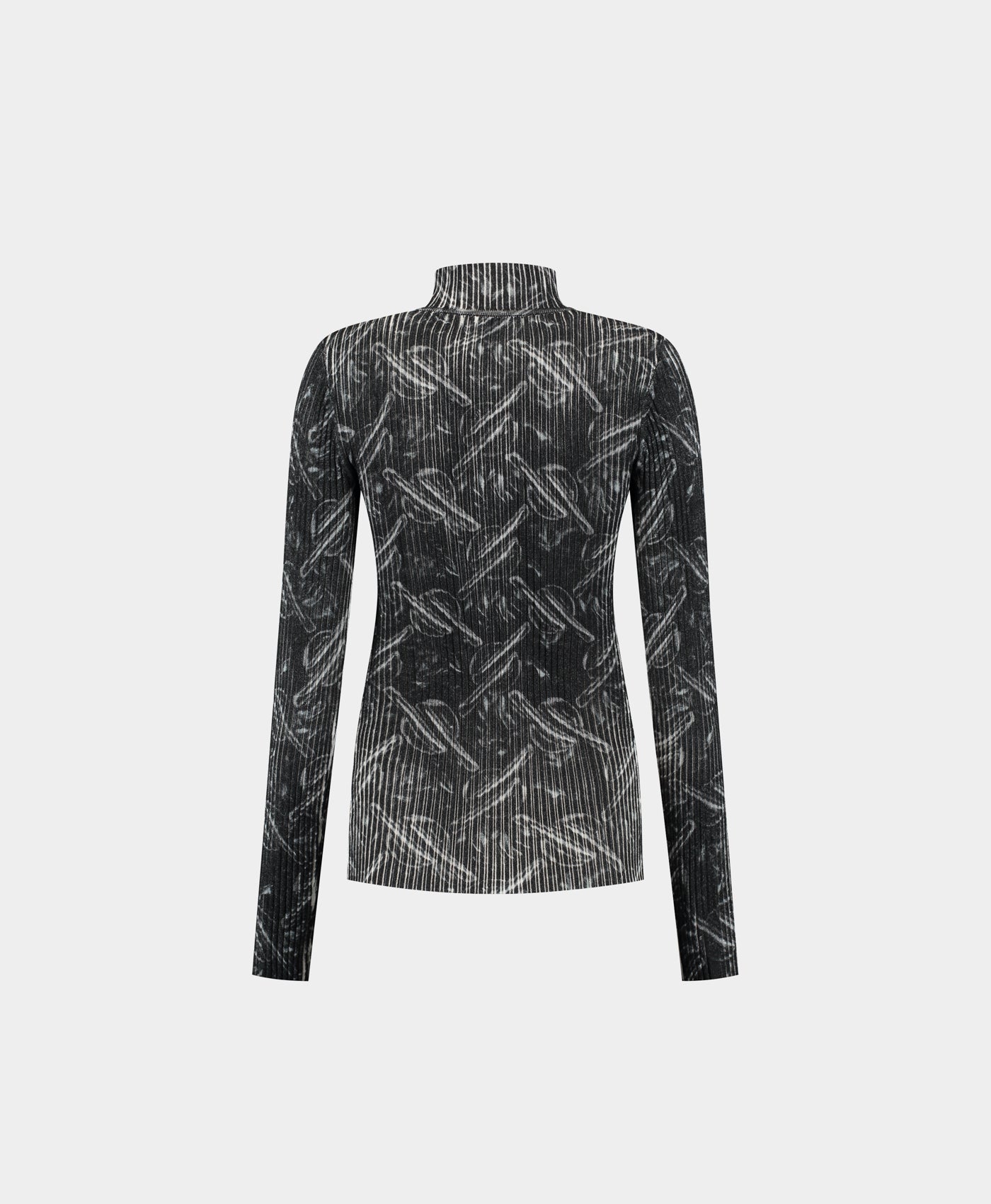 DP - Black Alora Bubblewrap Knit Cardigan - Packshot - Rear