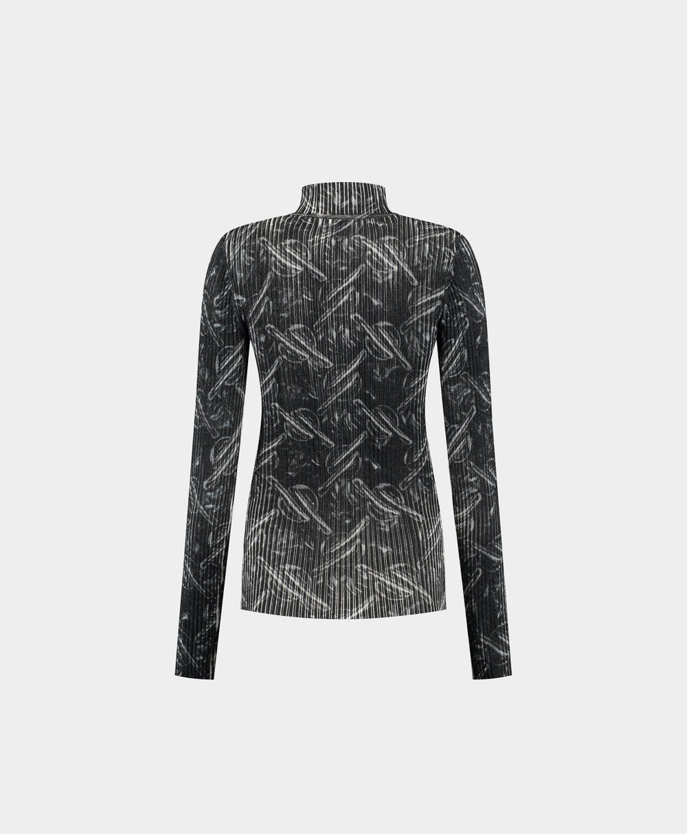 DP - Black Alora Bubblewrap Knit Cardigan - Packshot - Rear