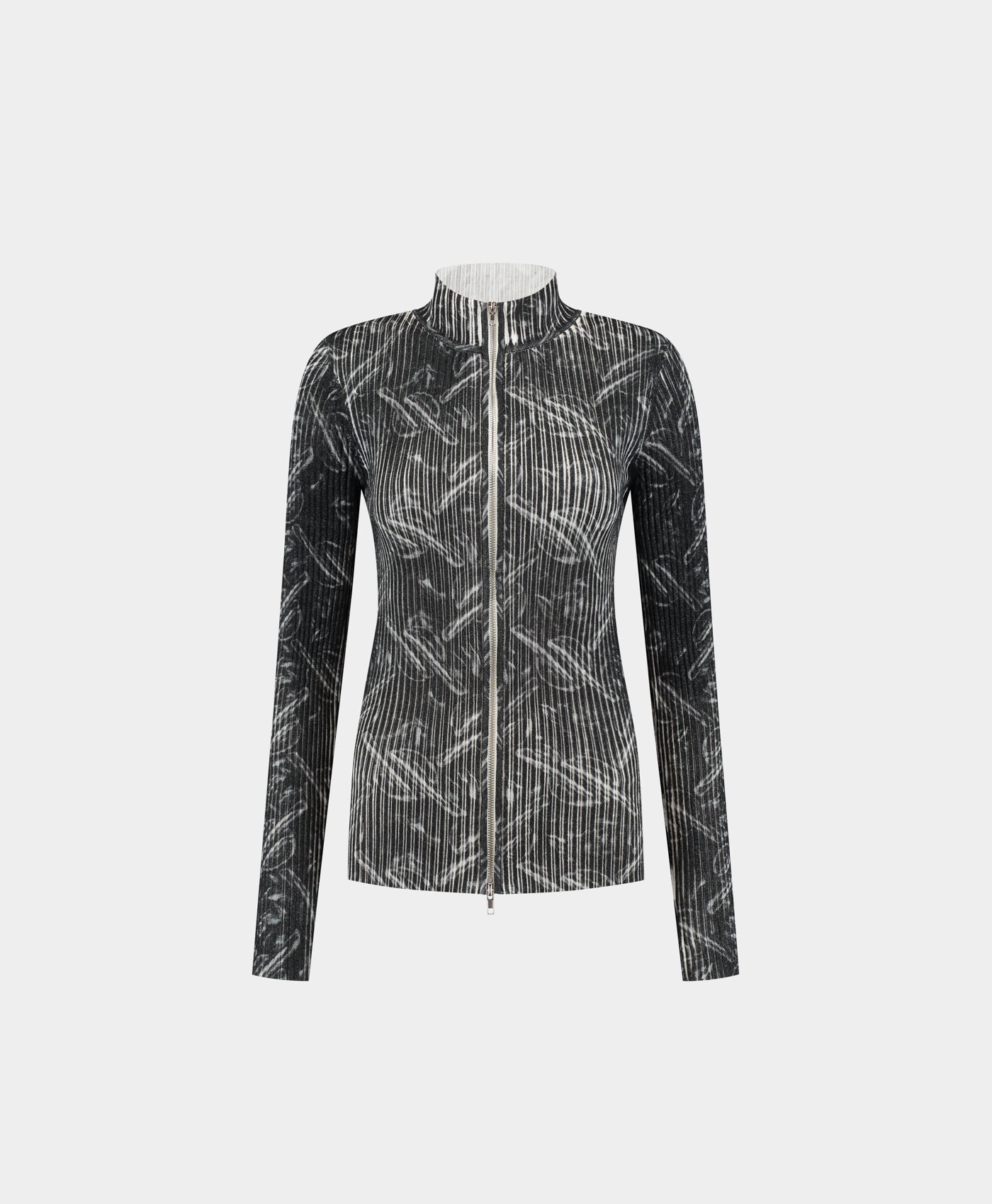 DP - Black Alora Bubblewrap Knit Cardigan - Packshot - Front