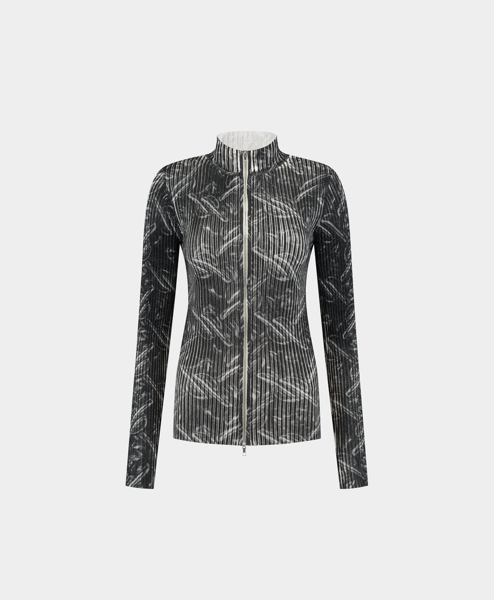 DP - Black Alora Bubblewrap Knit Cardigan - Packshot - Front