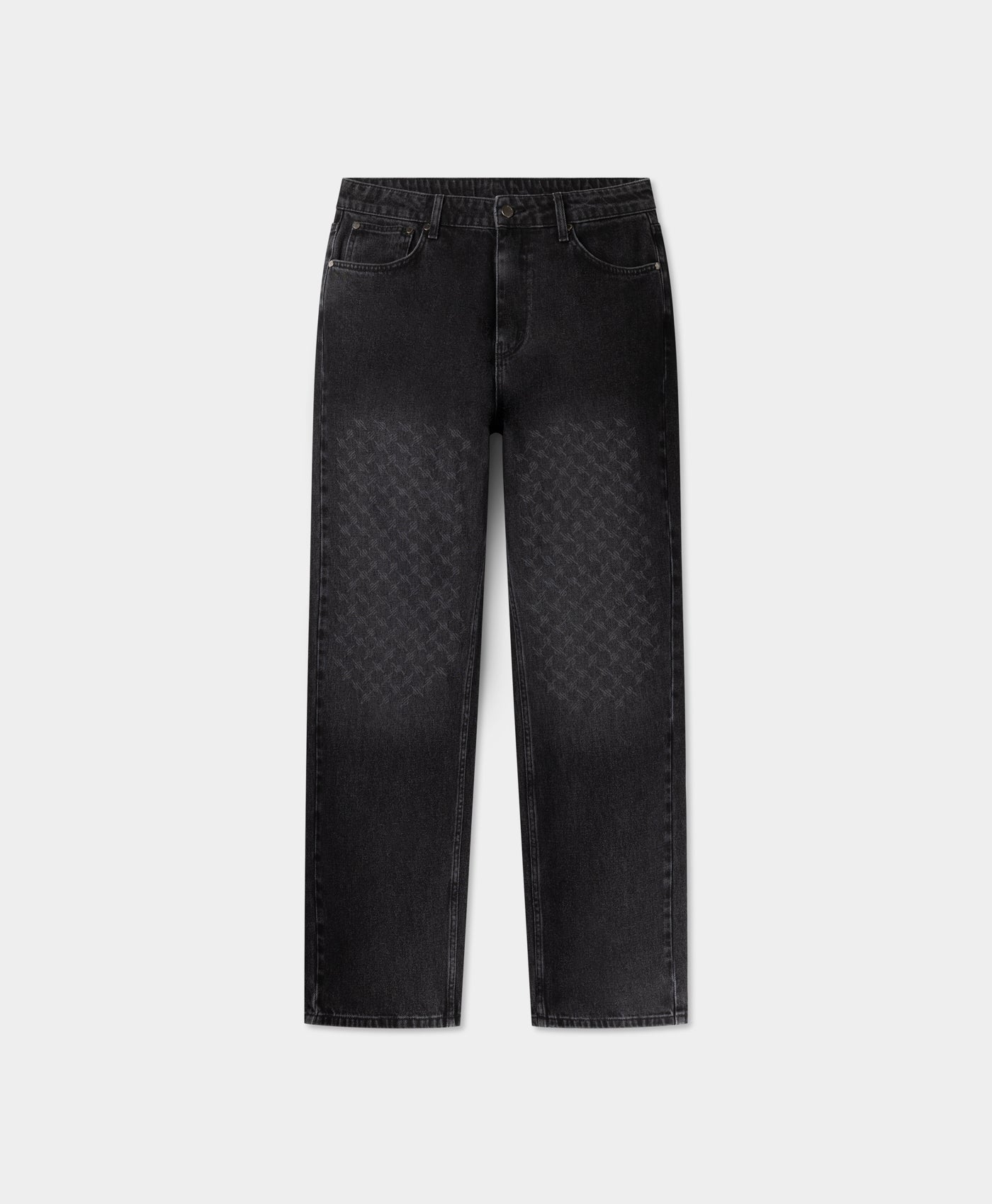 DP - Black Amba Monogram Jeans V2 - Packshot - front