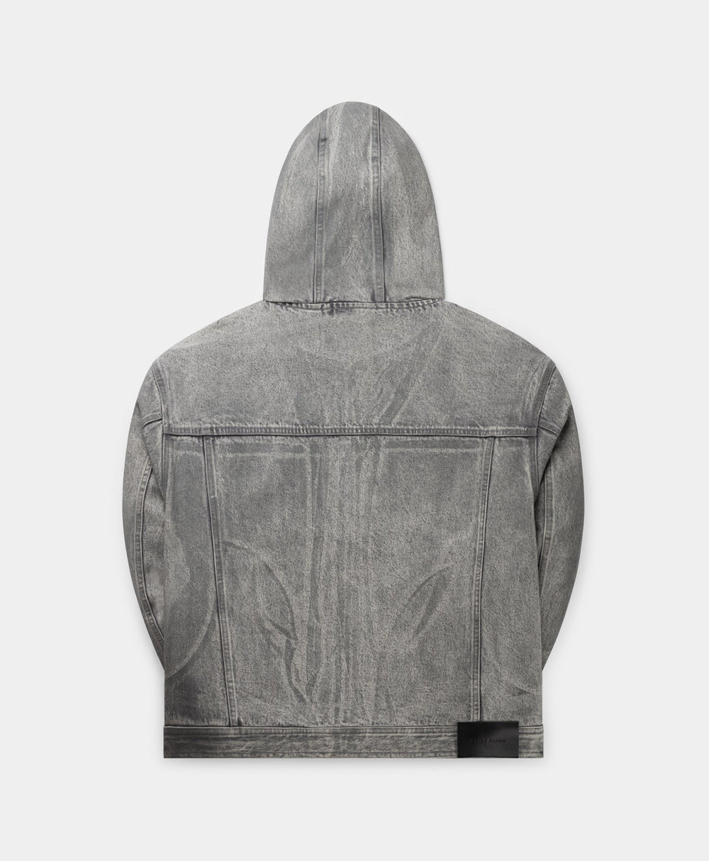 DP - Grey Balo Wax Jacket - Packshot - rear