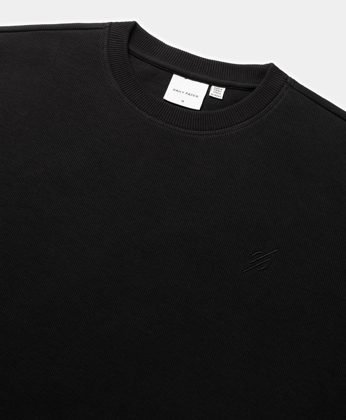 DP - Black Mono Rib Sweater - Packshot - detail