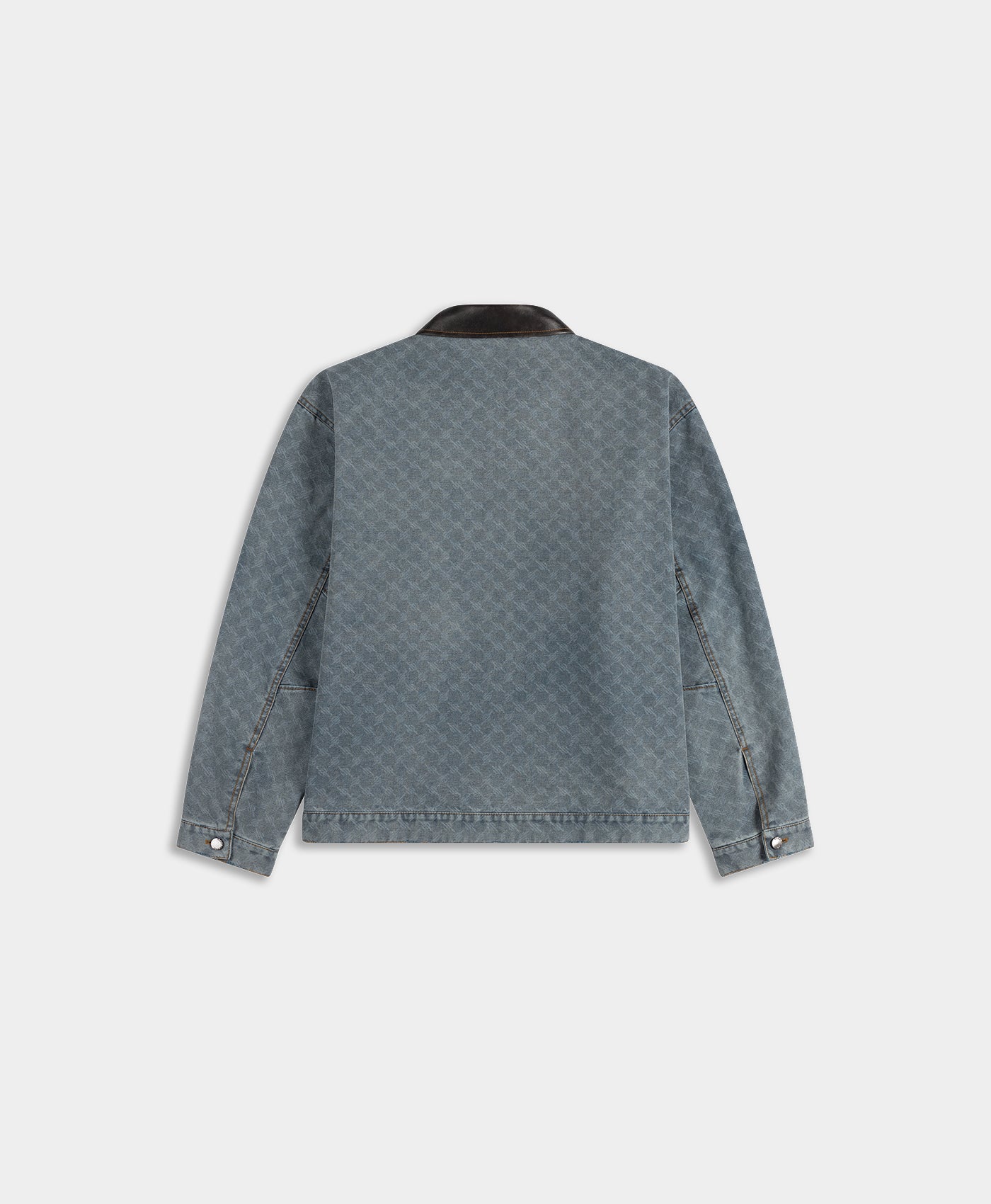 DP - Mid Blue Boxy Monogram Workwear Jacket - Packshot - rear