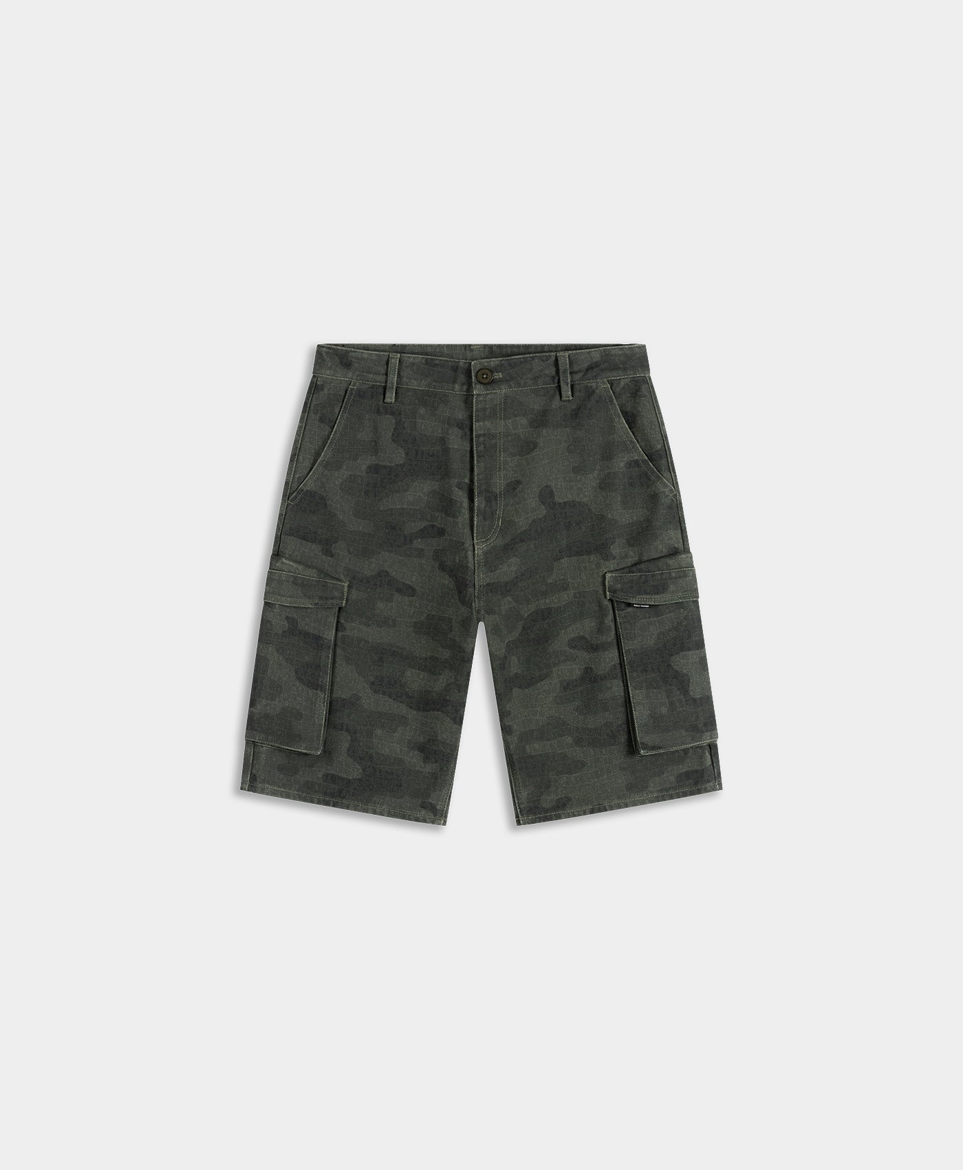 DP - AOP Camo Cargo Shorts - Packshot - front