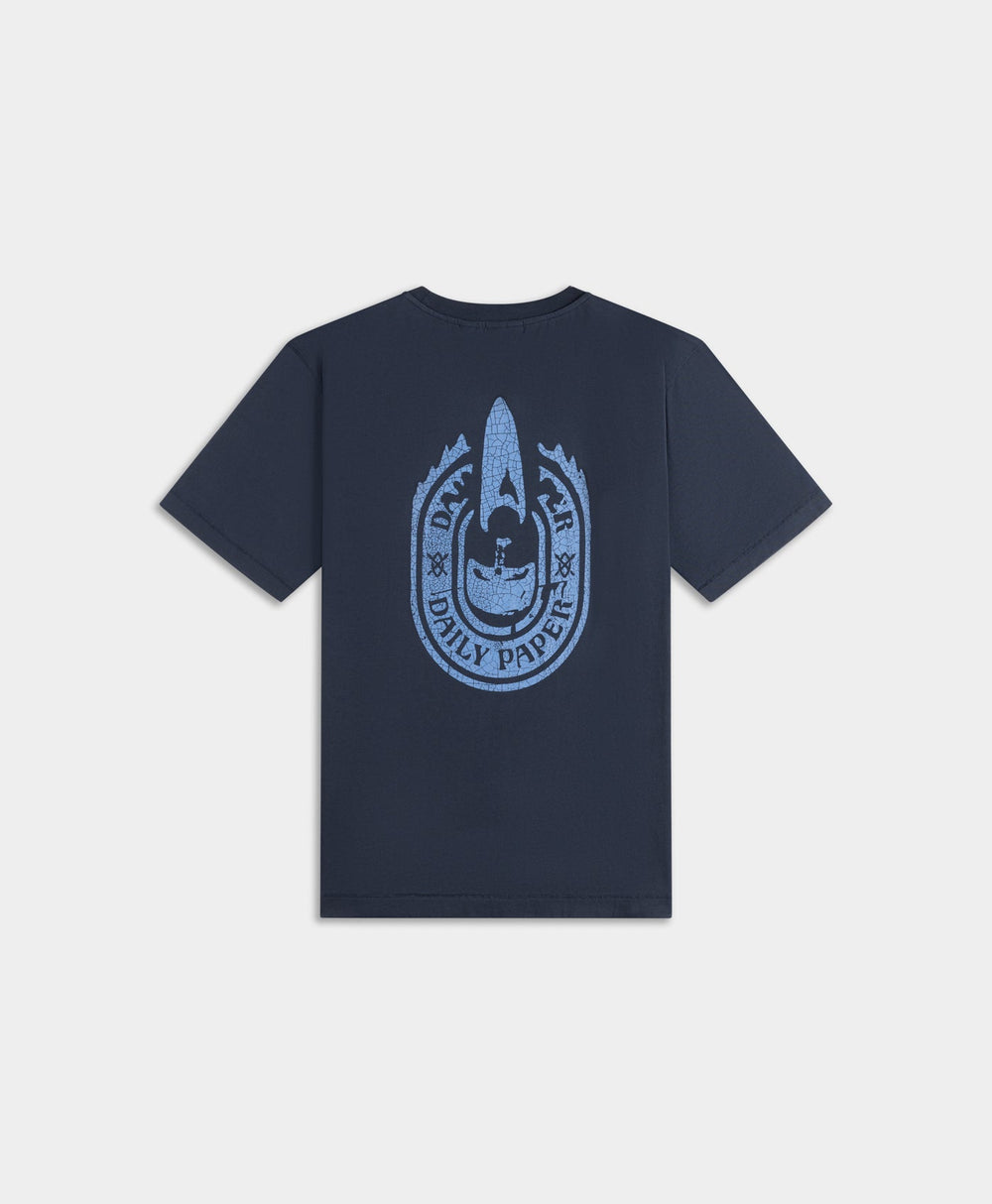 DP - Sky Captain Blue Candle Label Boxy T-Shirt - Packshot - rear
