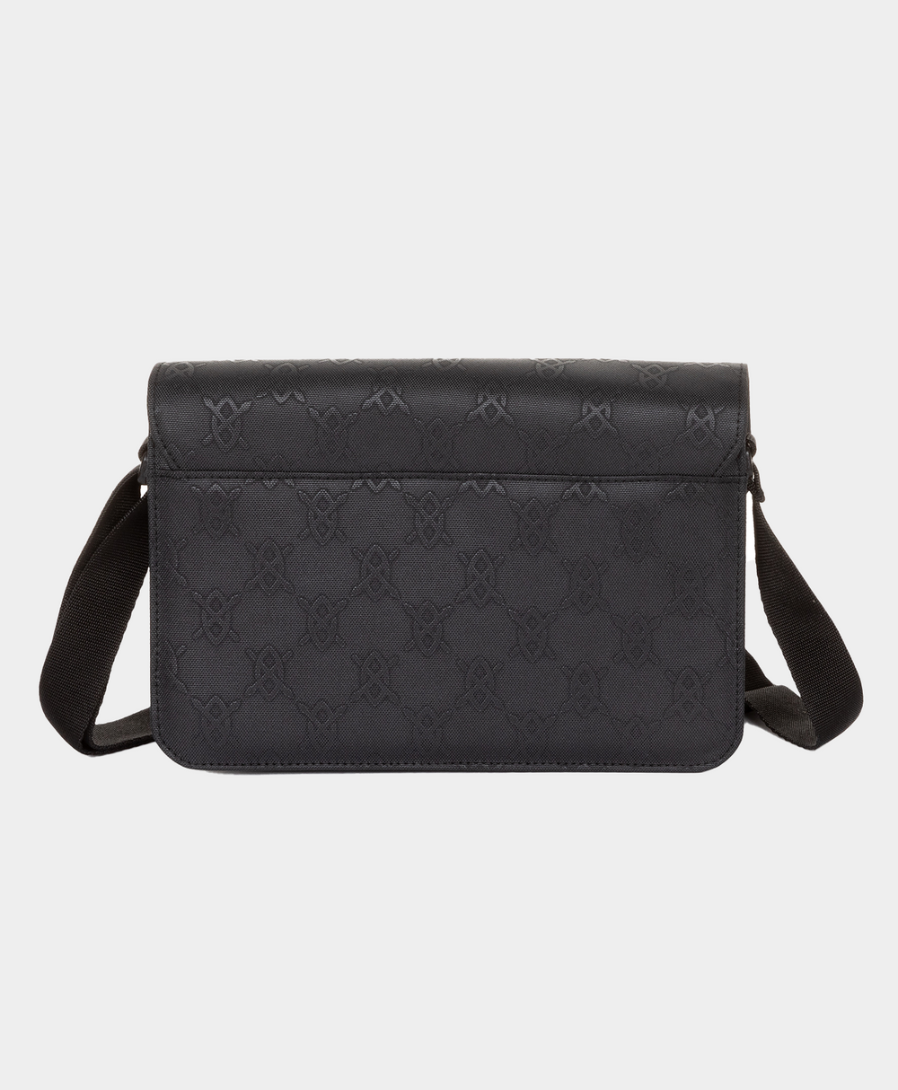 DP - Daily Paper x Eastpak Black Embossed Daily Mini Bag - Packshot - Rear