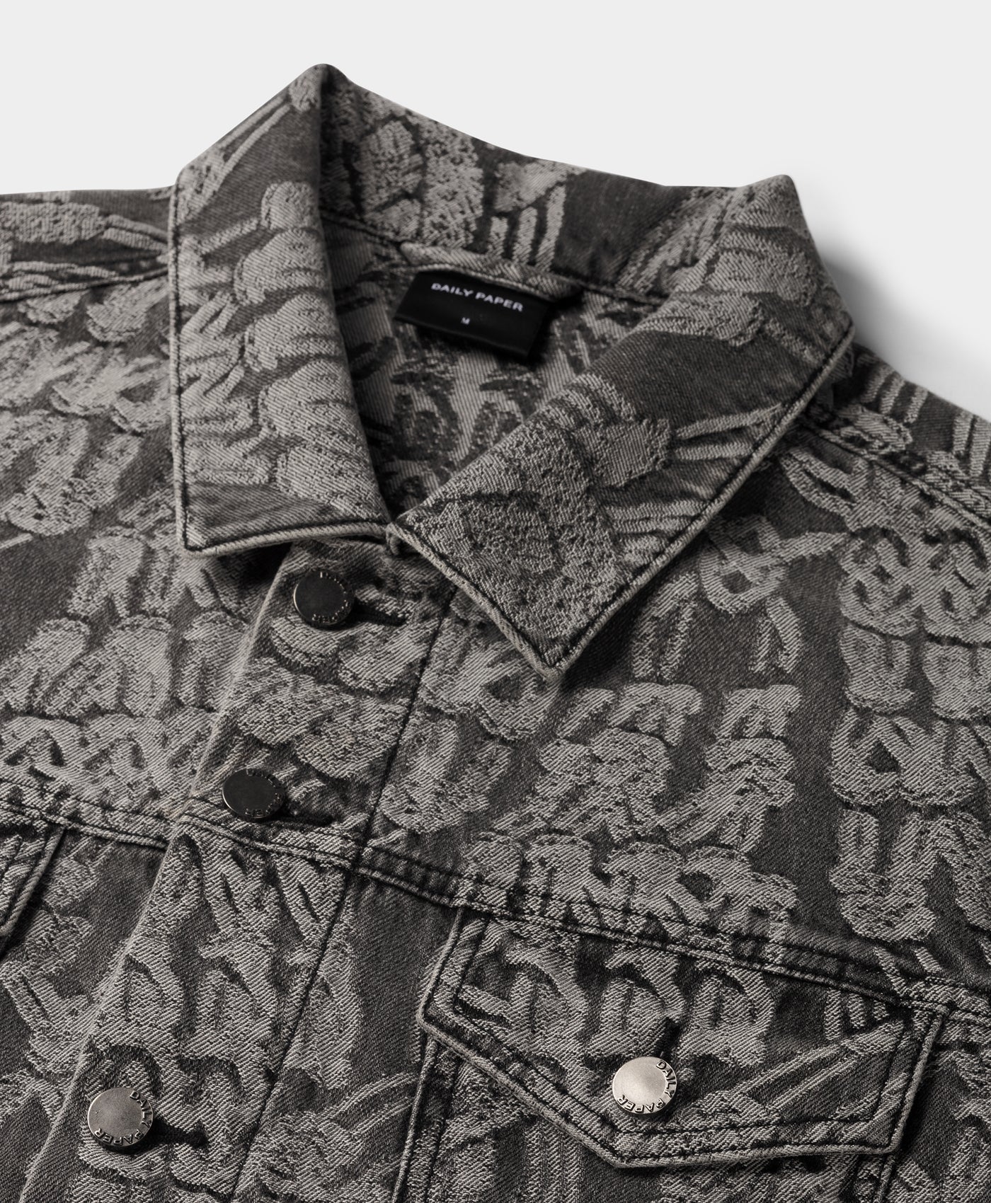 DP - Grey Denim Macrame Jacket - Packshot - Detail