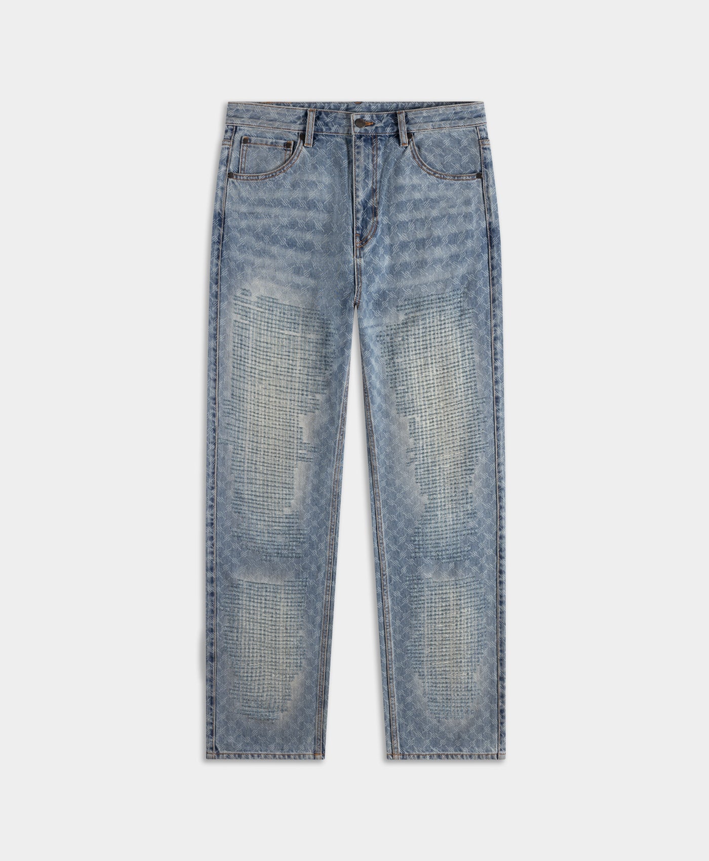 DP - Blue Destroyed Amba Jeans - Packshot - front 