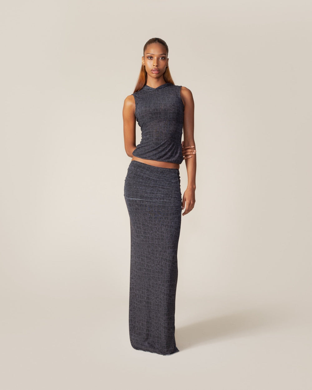 DP - Black Oyster Digital Croc Top - wmn - Front