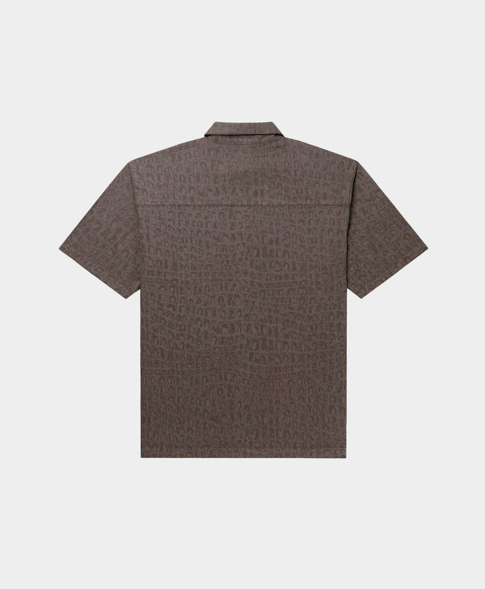 DP - Black Oyster Digital Croc Shirt - Packshot - Rear
