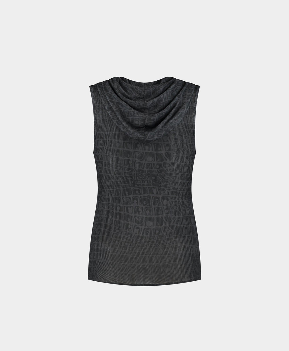 DP - Black Oyster Digital Croc Top - Packshot - Rear