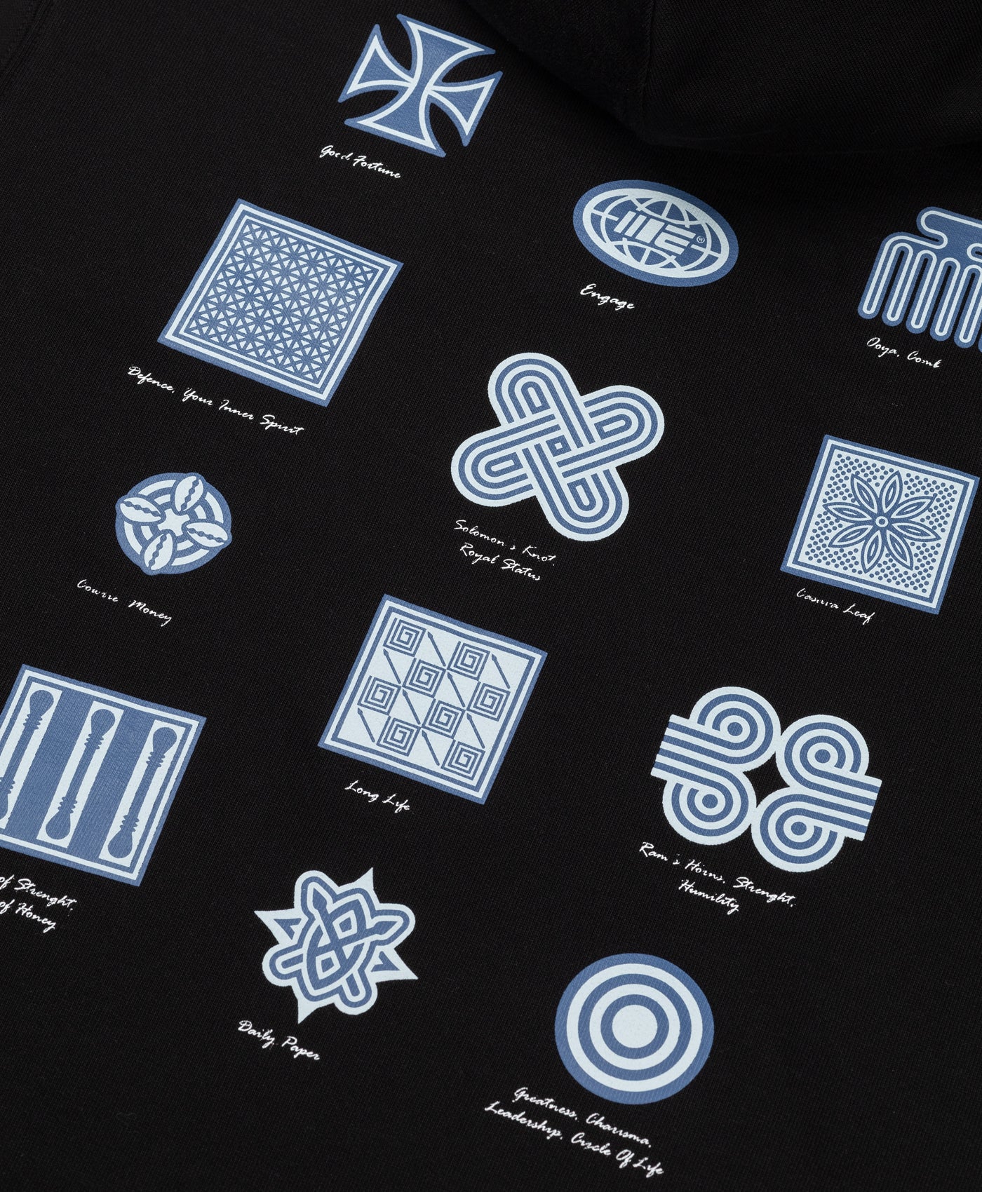 DP - Black DP X Engage Hoodie - Packshot - detail