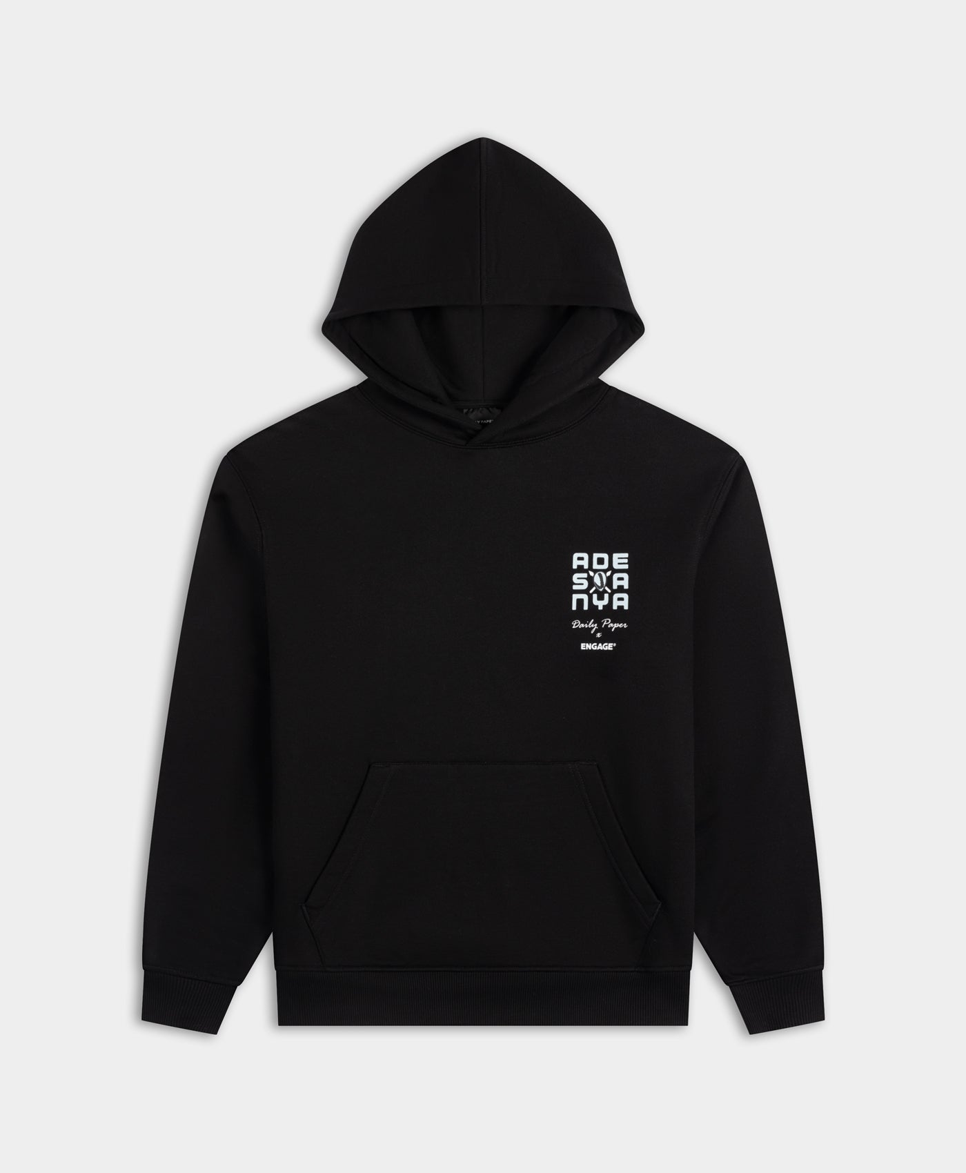 DP - Black DP X Engage Hoodie - Packshot - front