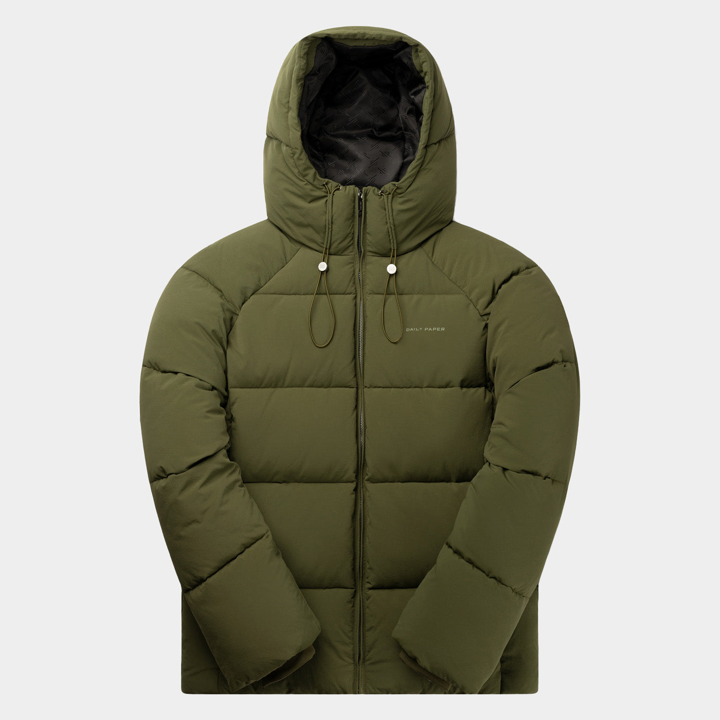 DP - Cardamom Green Relaxed Puffer - Packshot - front 