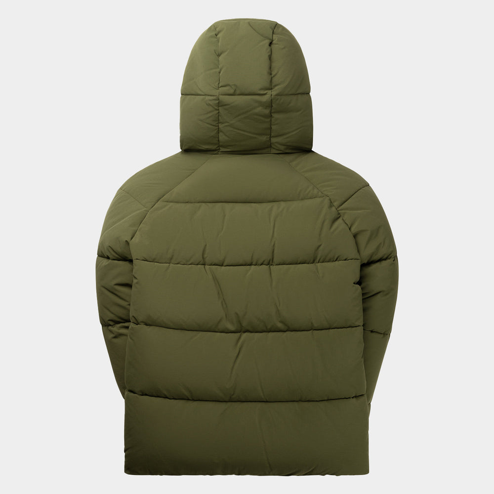 DP - Cardamom Green Relaxed Puffer - Packshot - rear