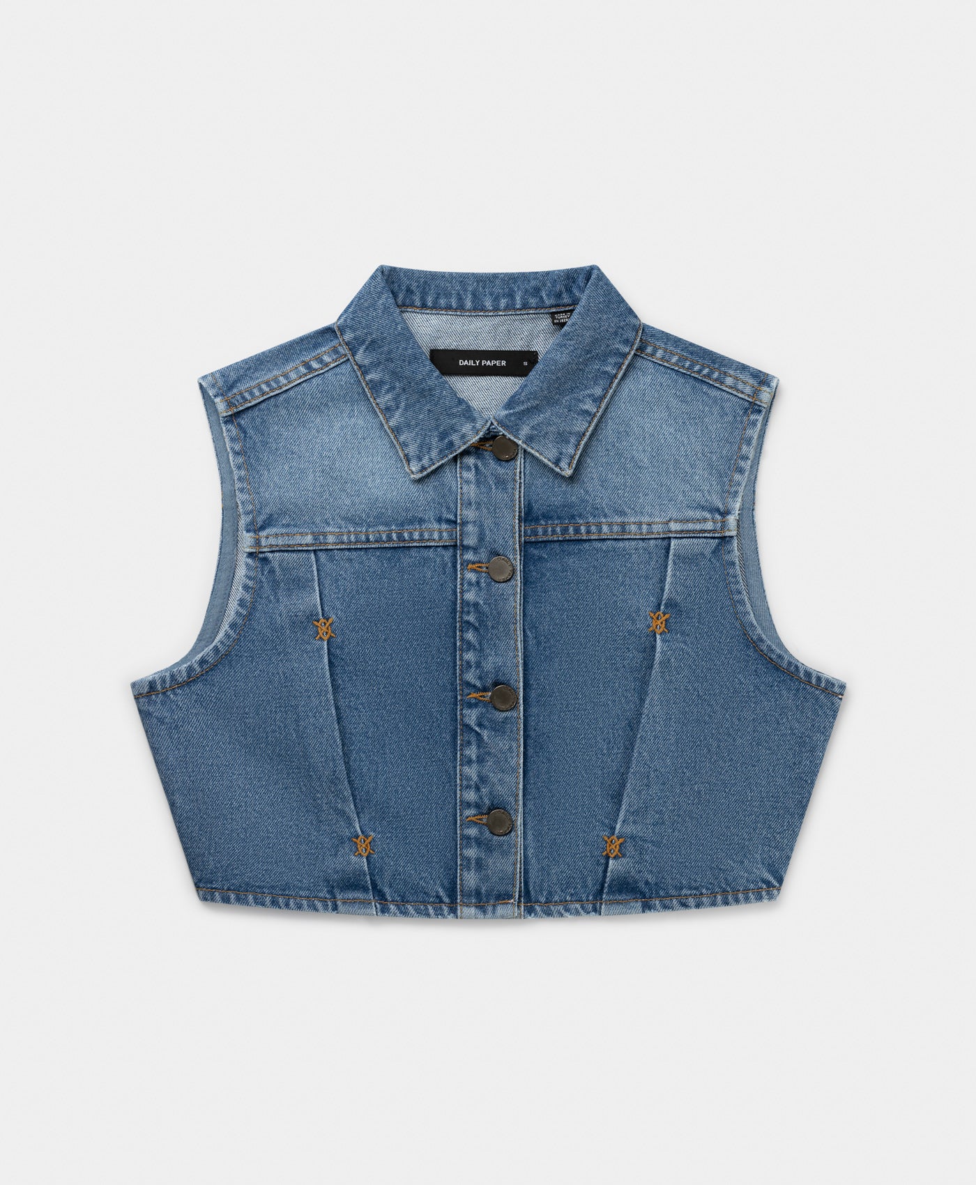 DP - Light Blue Asola Sleeveless Top - Packshot - Front