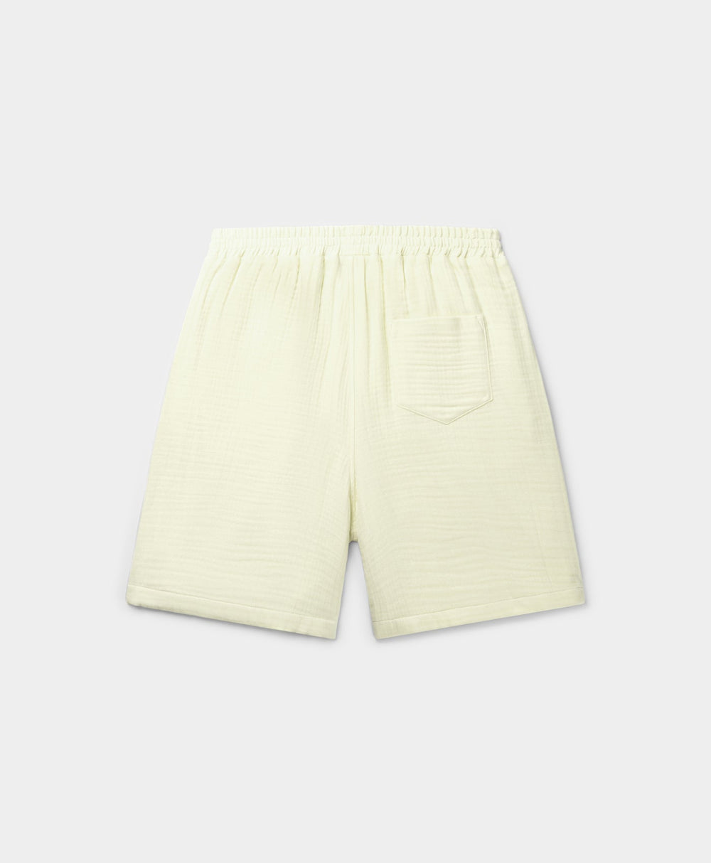 DP - Icing Yellow Enzi Seersucker Shorts - Packshot - Rear
